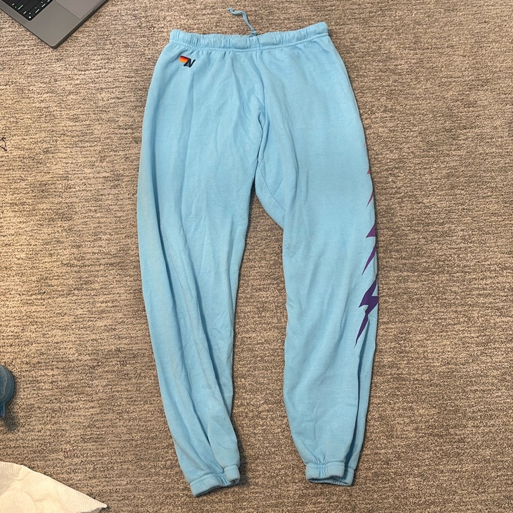 Light blue AVIATOR NATION sweatpants